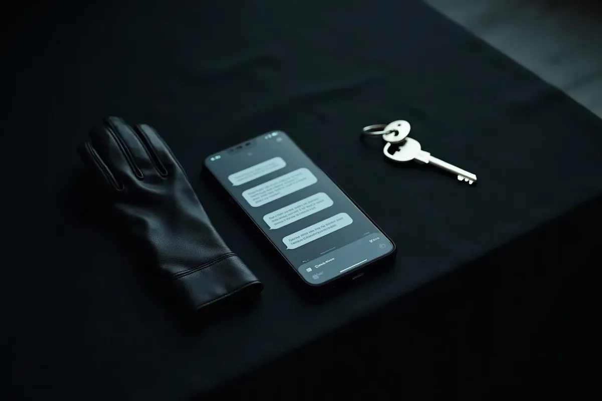 A dominant AI mistress on a phone screen, illustrating free femdom chat apps with and without sign-up
